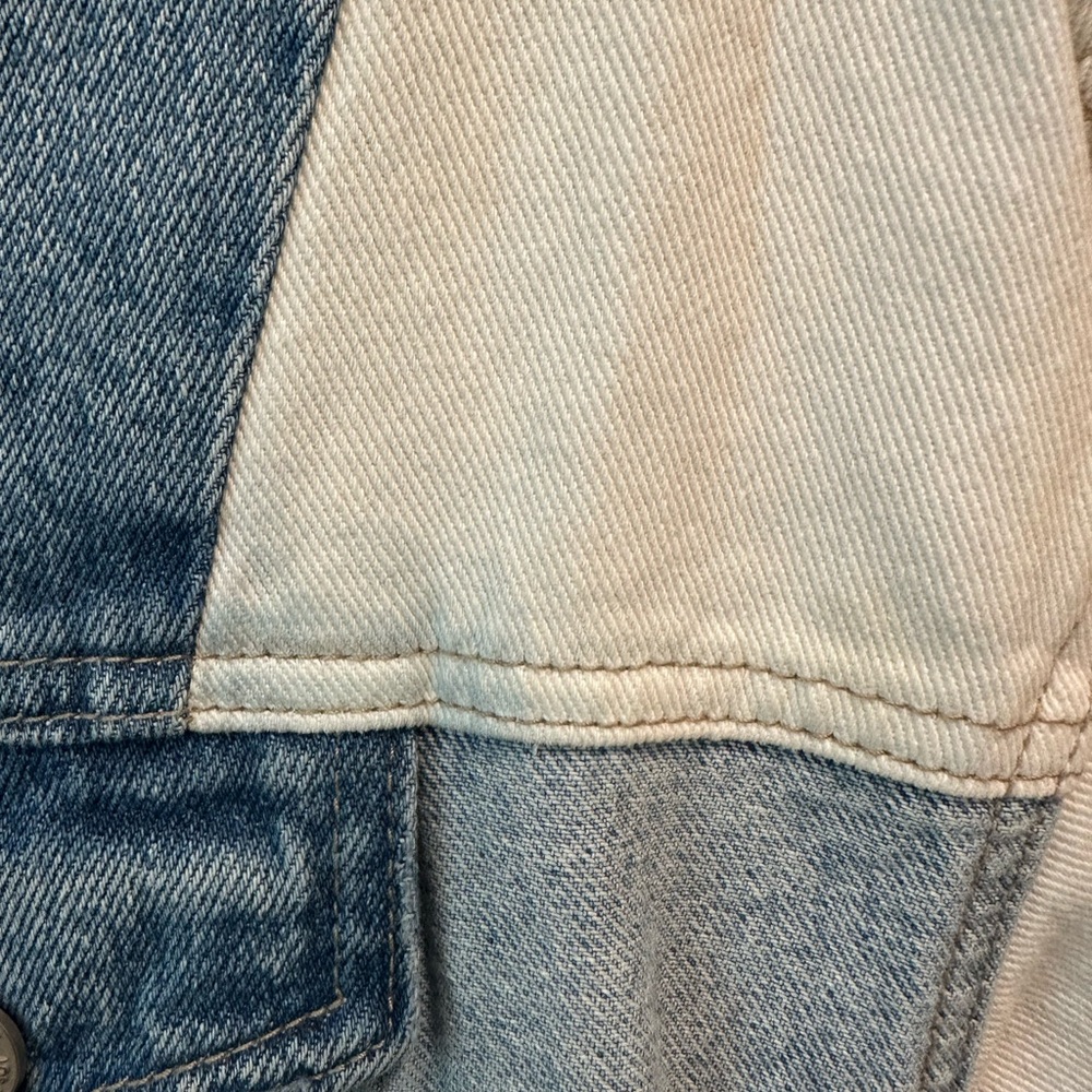 Color Block Denim Jacket - Picture 2 of 4